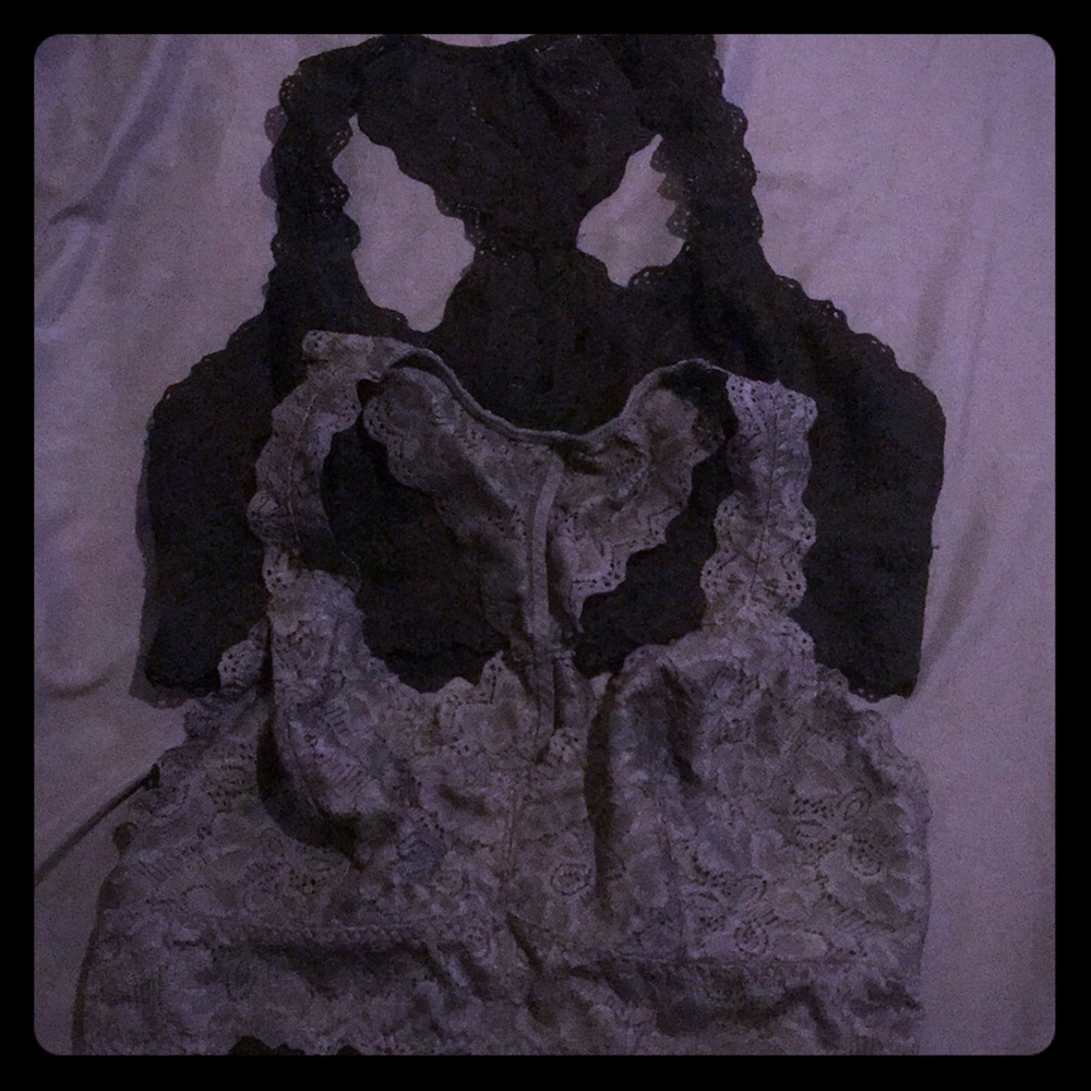 2 Pack Lace Bralettes